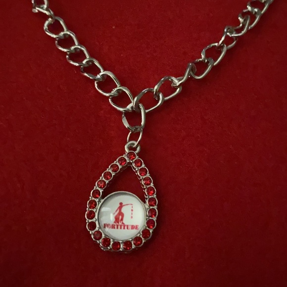 Silver necklace with Delta Sigma Theta charm. - Picture 2 of 3